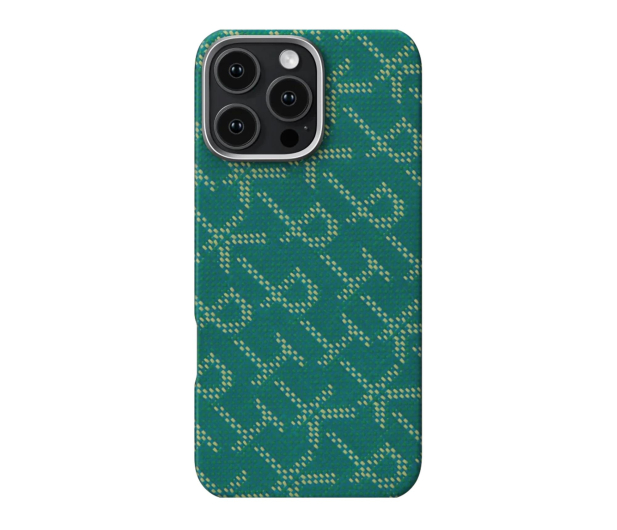 PITAKA Tactile Woven Case PTK Green/Gold iPhone 16 Pro - 1369534 - zdjęcie
